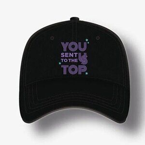 BTS Dynamite Celebration Official Cap Baseball Hat Black You Sent Us To The Top